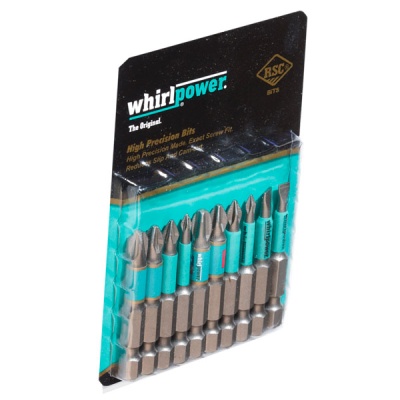 Набор бит PH\PZ\SL- 50 mm. (10 штук) Whirlpower 